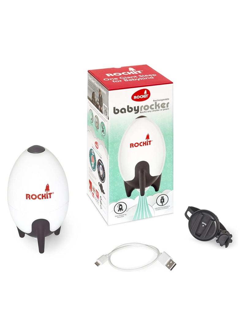 ROCKIT - Portable Baby Rocker 2.0 USB Rechargeable, Portable Baby Sleep Aid Gently Rocks Any Stroller or Buggy, Adjustable Speed with 60-Minute Timer,Fits All Pushchairs & Prams to Create a Baby Bouncer - Image 1