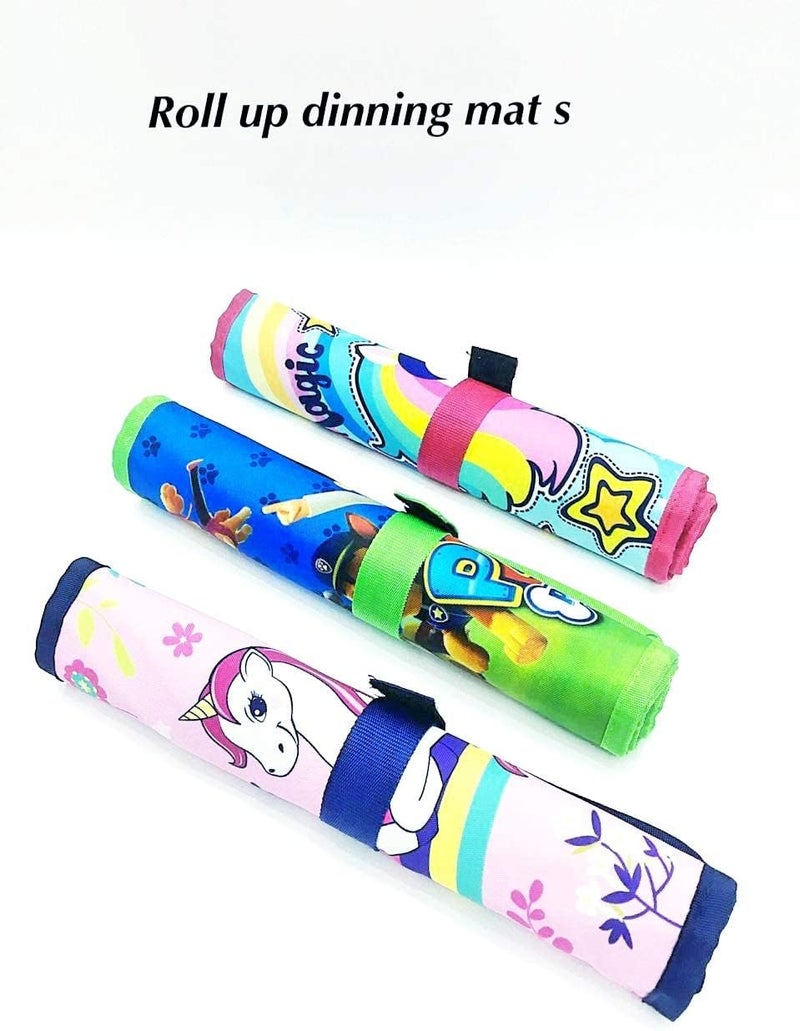 شوب آن جيفت مناديل طعام قابلة للطي/أطباق قابلة للطي/مفارش طاولة | Dream Like Unicorn | (Dream Platemats) - Image 2
