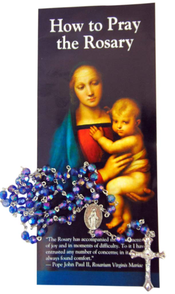 Westman Works How to Pray the Rosary Pamphlet Gift Set with Faceted Acrylic Bead Rosary - Image 4