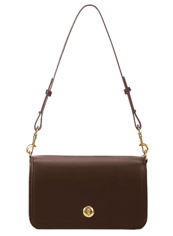 JQWSVE Shoulder Bags for Women Small Purses Trendy Handbag PU Leather Shoulder Purse Everyday Purse Underarm Bags, Coffee, 260.00x120.00x85.00mm/10.24x4.72x3.35inch, Y2k - Image 1
