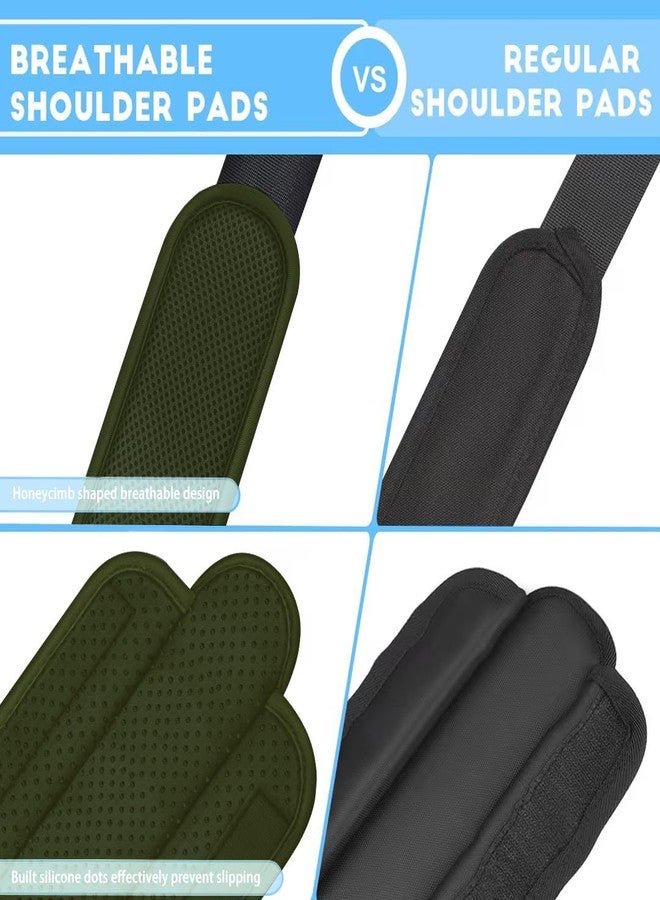 ZINZ 2-Pack Universal Shoulder Pad with Ultra Thick Cushion for Bag Luggage Bag Crossbody, Plus Long & Anti-Slip & Breathable,Army Green - Image 4