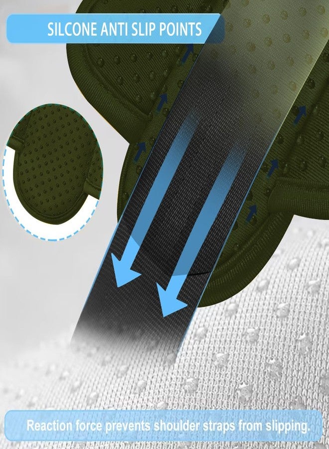 ZINZ 2-Pack Universal Shoulder Pad with Ultra Thick Cushion for Bag Luggage Bag Crossbody, Plus Long & Anti-Slip & Breathable,Army Green - Image 3