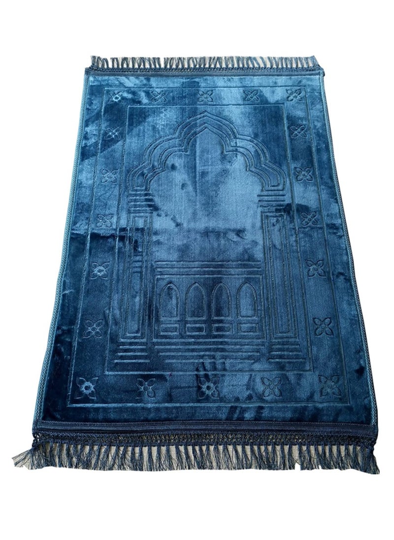 Generic - Extra Large Blue Islamic Prayer Mat Musalla - Image 1