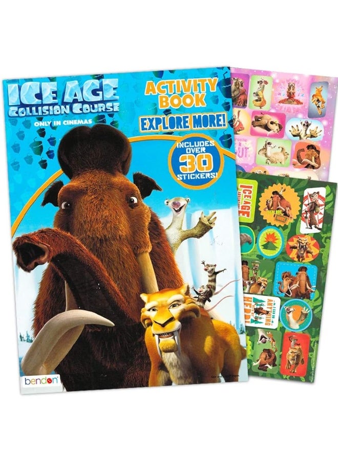 Toys - Ice Age Coloring Book with Over 30 Ice Age Stickers (Party Supplies) - Image 1