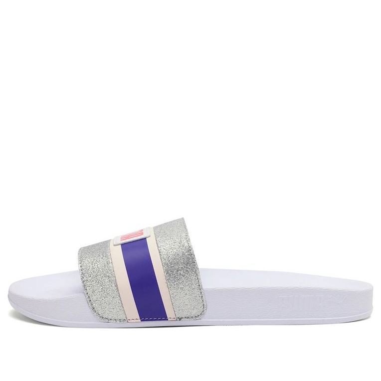 PUMA (WMNS) PUMA Leadcat FTR Slides '90s Pop - Glittered White' - Image 1