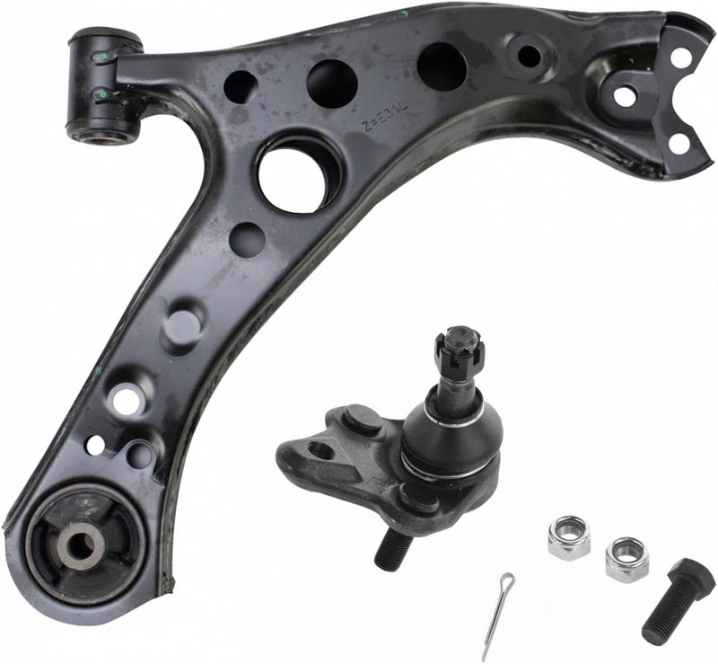 TRQ Front Left Lower Control Arm with Ball Joint Steel Compatible with 2019-2022 Toyota Corolla 2016-2022 Prius 2019-2022 Prius AWD-e 2017-2022 Prius Prime - Image 1