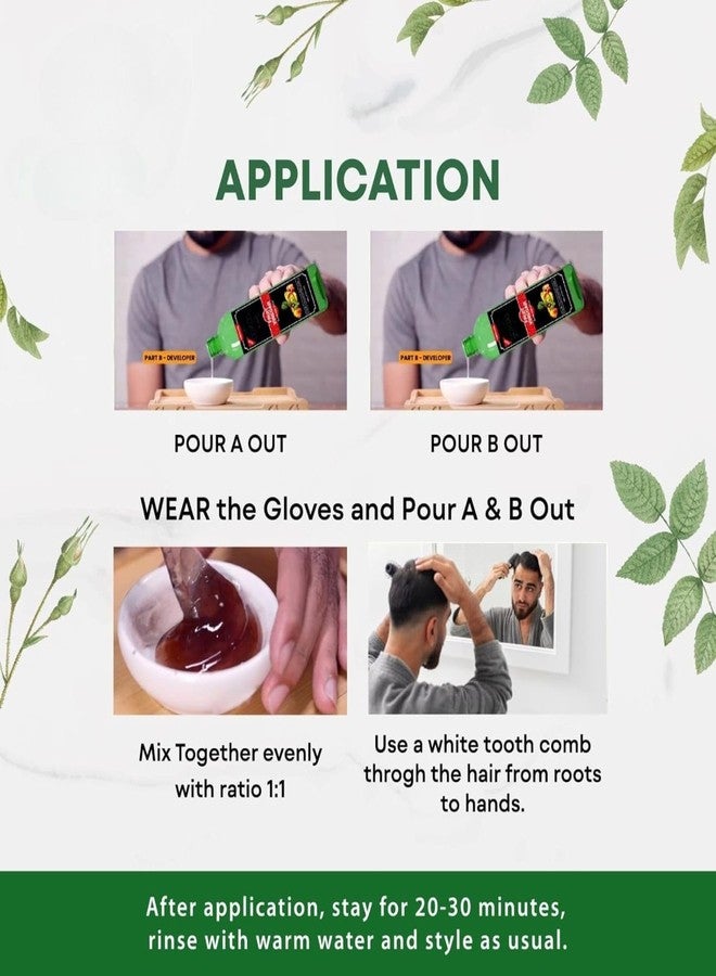DOKDO Fruit Vinegar Gel Hair Color, Organic & Natural Hair Color For Men & Women Dye for Black Hair (Black, 1000ml (500ml X 2)) - Image 4