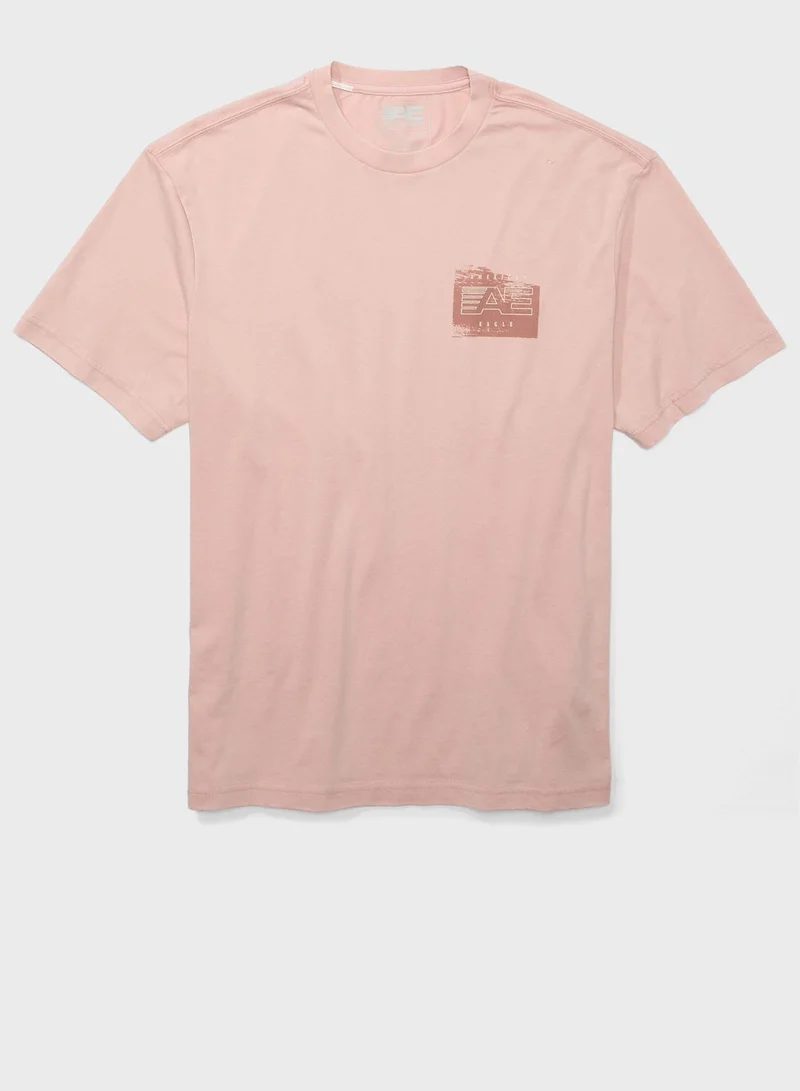 American Eagle  Graphic Crew Neck T-Shirt for Men | Best Price UAE