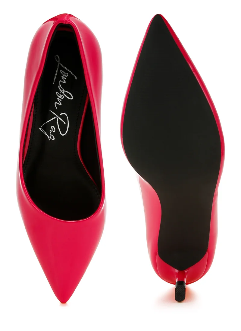 London Rag Pointed Toe Fantasy Heel Pumps in Fuchsia