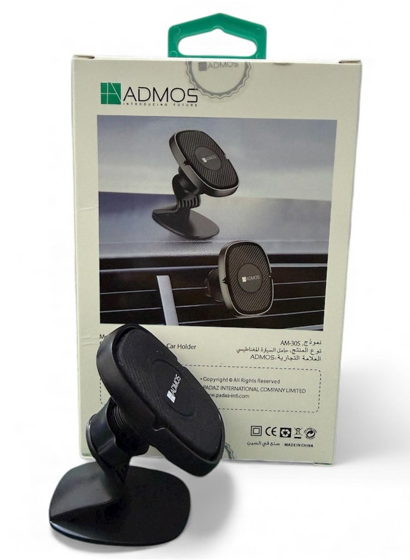Admos Magnetic phone holder with MagSafe technology, very strong 2-in-1 base on the dashboard, plus another base that can be mounted in the air vent, capable of 360-degree rotation - Image 2
