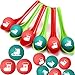JellyArch 48 Pack Christmas Game for Family Party Spoon Relay Race Set Christmas Tree Santa Snowman Reindeer Ball and Spoon Race Game for Indoor Outdoor Holiday Socks Sled - Image 2
