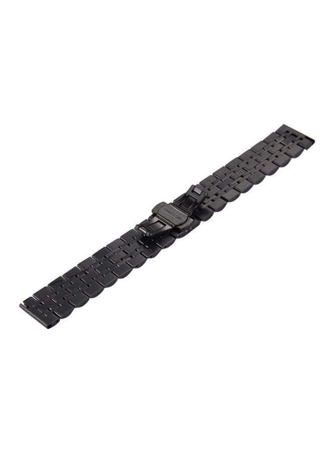 NIBEMINENT Classic Steel Watchband For Samsung Gear S3 Black - Image 4