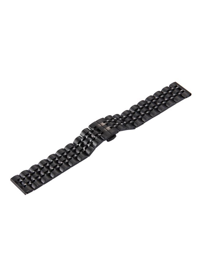 NIBEMINENT Classic Steel Watchband For Samsung Gear S3 Black - Image 3