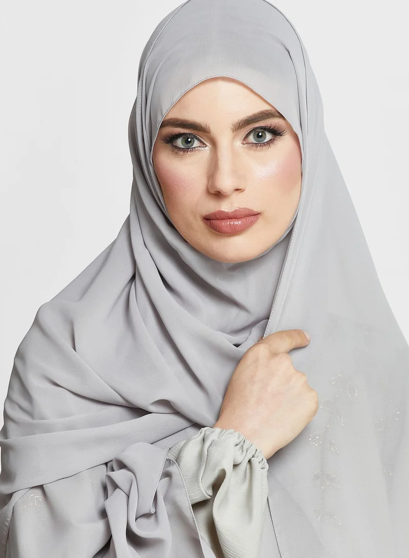 hayas closet V-Neck Embellished Abaya