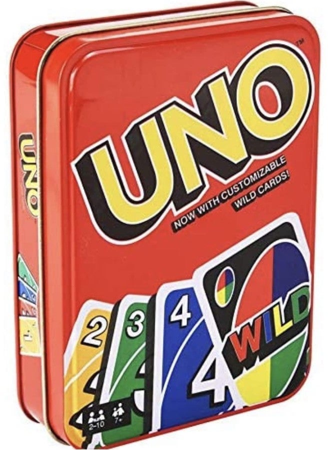 Mattel Games UNO Deluxe Card Game for with 112 Card Deck, Scoring Pad and Pencil, Kid Teen & Adult Game Night for 2 to 10 Players, Makes a Great Gift for 7 Year Olds and Up - Image 2