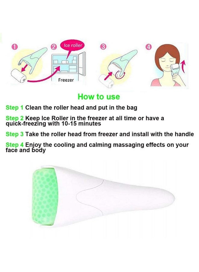 Lozox Ice Roller For Fac Eye Body Massage ABS Wheel Prevent Wrinkles Anti Aging for Face & Eye wrinkle Puffiness, Migraine, Pain Relief and Minor Injury(Assorted Color) - Image 3