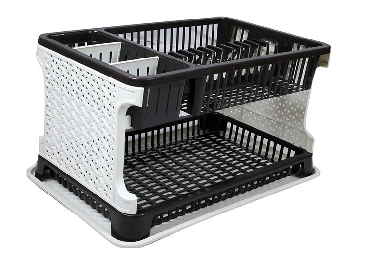 VATTU Plastic Kitchen Organizer Rack with Water Storing Tray - Image 4