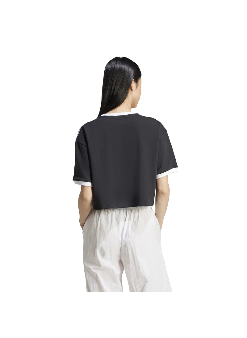 Adidas adidas 3S LOOSE CROP T Black Originals Women T-SHIRTS