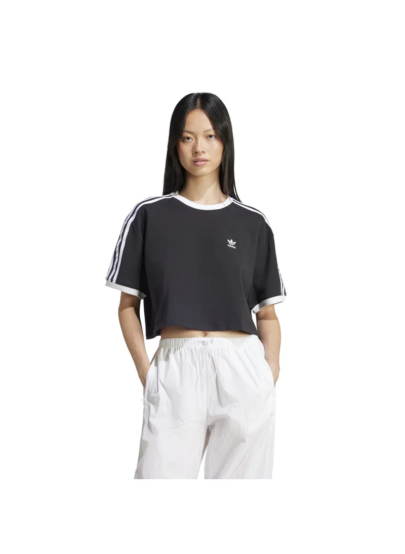 Adidas adidas 3S LOOSE CROP T Black Originals Women T-SHIRTS