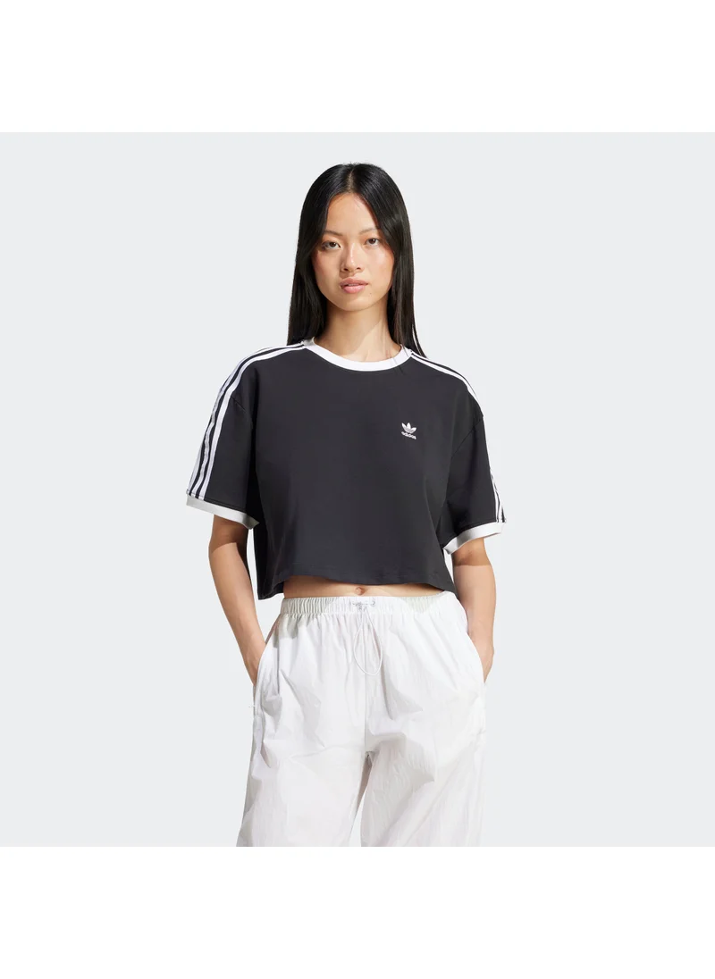 Adidas adidas 3S LOOSE CROP T Black Originals Women T-SHIRTS