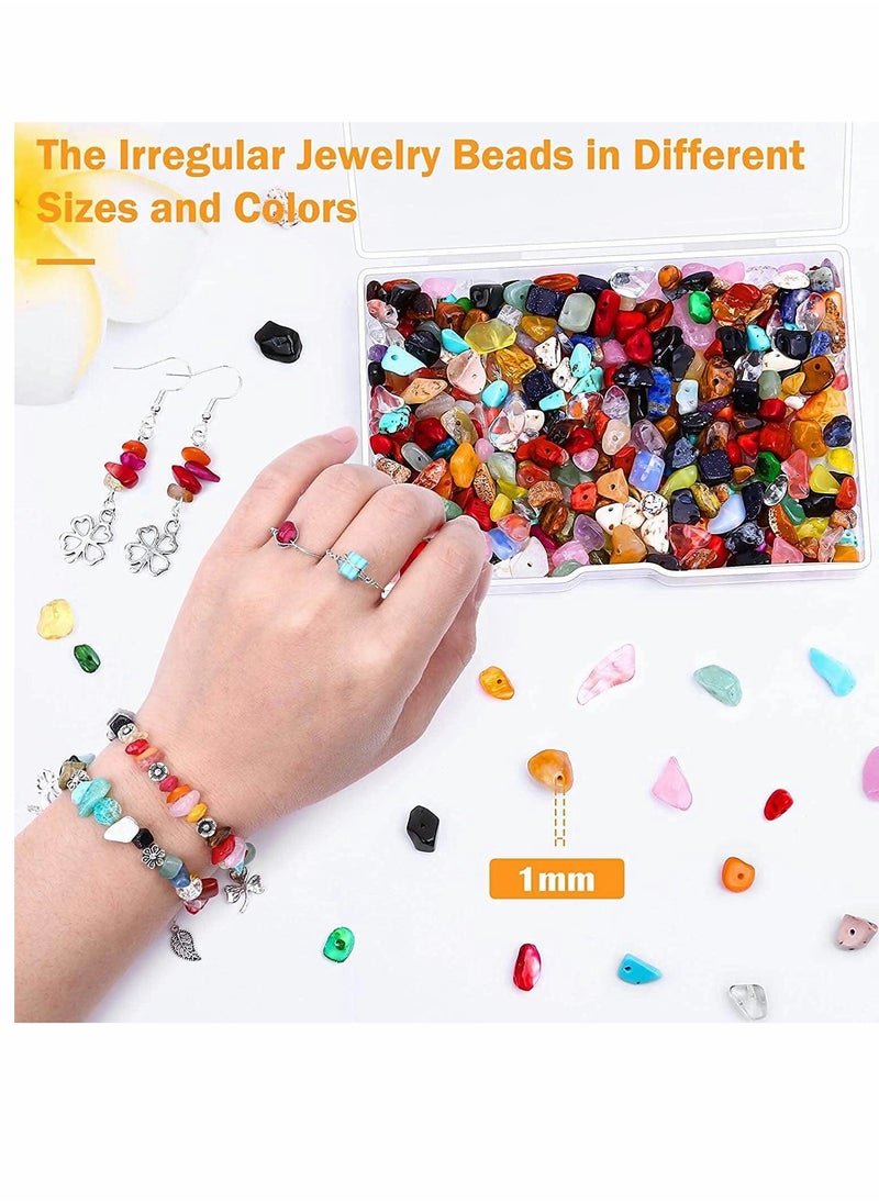 KASTWAVE - Ring Making Kit Size Measurement Tool With Core Finger Jewelry Thread And Crystal Gem Beads For Diy - Image 1