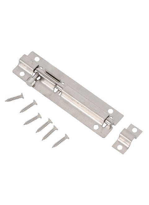 Sliding Latch Lock - 5inch, Matt - Barrel Bolt Latch with Screws, Pre-Drilled Holes, Smooth Sliding Mechanism - Ideal for Securing Doors, Gates, Cabinets, Sheds, Fences, and Storage Areas
