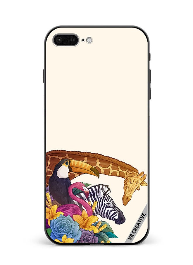 VR CREATIVE Protective Case Cover For Apple iPhone 7 Plus/8 Plus Wild Animals Design Multicolour  - Image 1