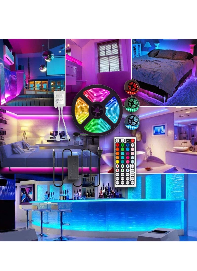 RGB Flexible LED Light Strip With Remote Control Multicolour 5 meter