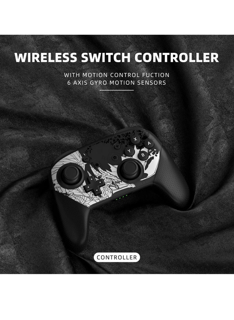 Switch Pro Controller Enhanced Wireless Pro Controller Compatible with Nintendo Switch Lite OLED Remote Gamepad with Joystick Dual Vibration Motion and Wake up Function