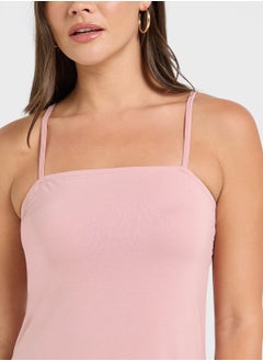 Ginger Basics Spaghetti Strap Jersey Dress  - Image 3