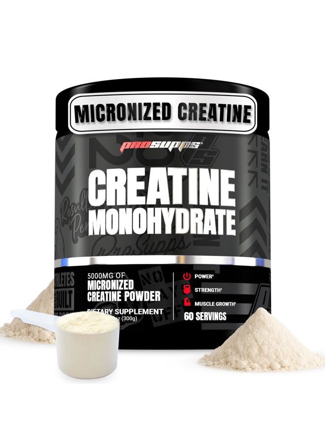 PROSUPPS Creatine 300, 100% Pharmaceutical Grade Micronized 5,000mg Creatine Monohydrate, 60 Servings - Image 1