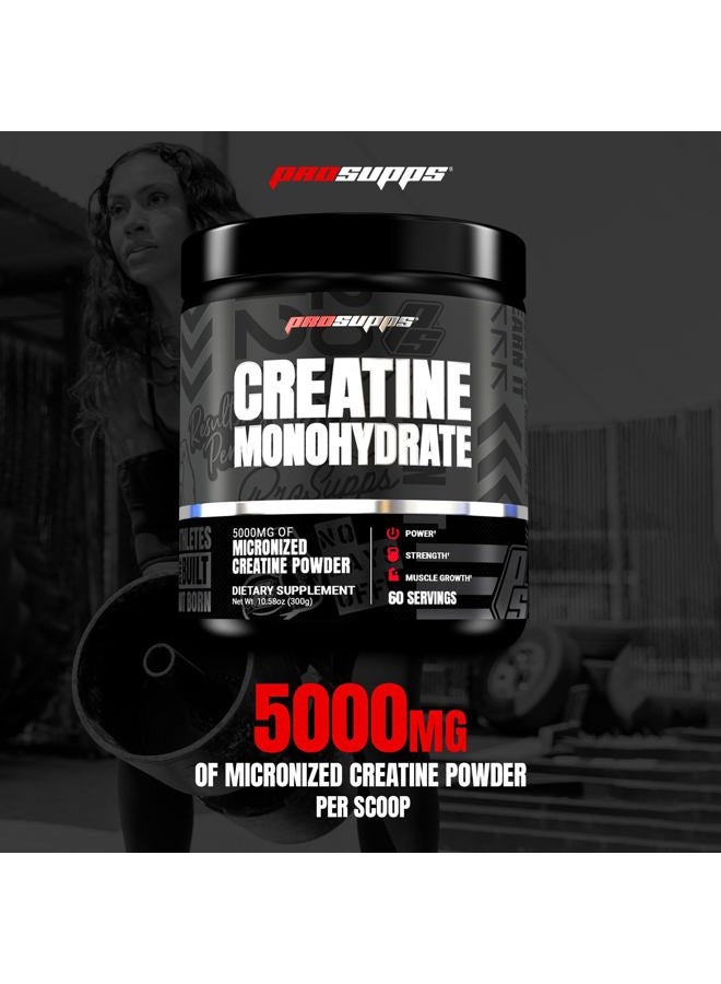 PROSUPPS Creatine 300, 100% Pharmaceutical Grade Micronized 5,000mg Creatine Monohydrate, 60 Servings - Image 2