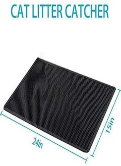 Oasisgalore Cat Litter Box Filter Waterproof Oversized EVA Double Pet Litter Mat Black 55*57cm  - Image 3