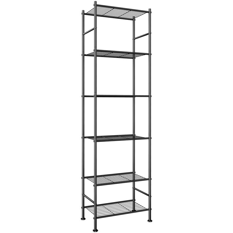 Abiglifty Storage Shelves, 6-Tier Metal Shelving, Closet Shelves with Adjustable Leveling Feet, Shelf Organizer for Kitchen, Pantry, Laundry - Image 1