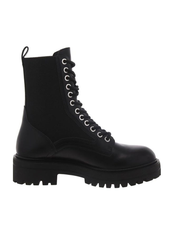 STEVE MADDEN حذاء كيني القتالي للنساء، أسود، 38-39 EU - Image 1