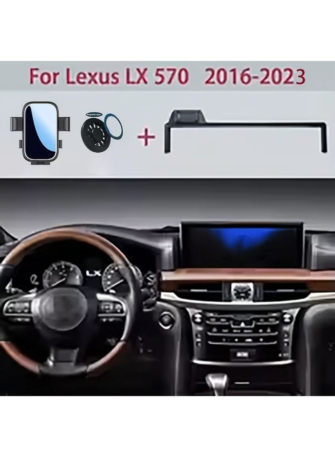حامل مغناطيسي لهاتف السيارة لسيارة لكزس LX 570 J200 2016-2023 مع قوس تركيب على الشاشة - Image 2