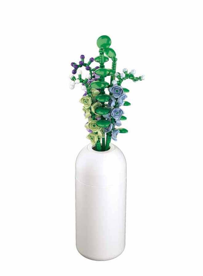 Sluban Flower Vase Building Kit - A Unique Flower Container With 206  Piece And Flowers Rocket Larkspur - Image 5
