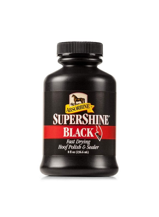Absorbine SuperShine Hoof Polish & Sealer Black, 8 oz - Image 1