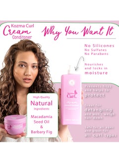 Kozma Curl Cream Conditioner 1000ml  - Image 3