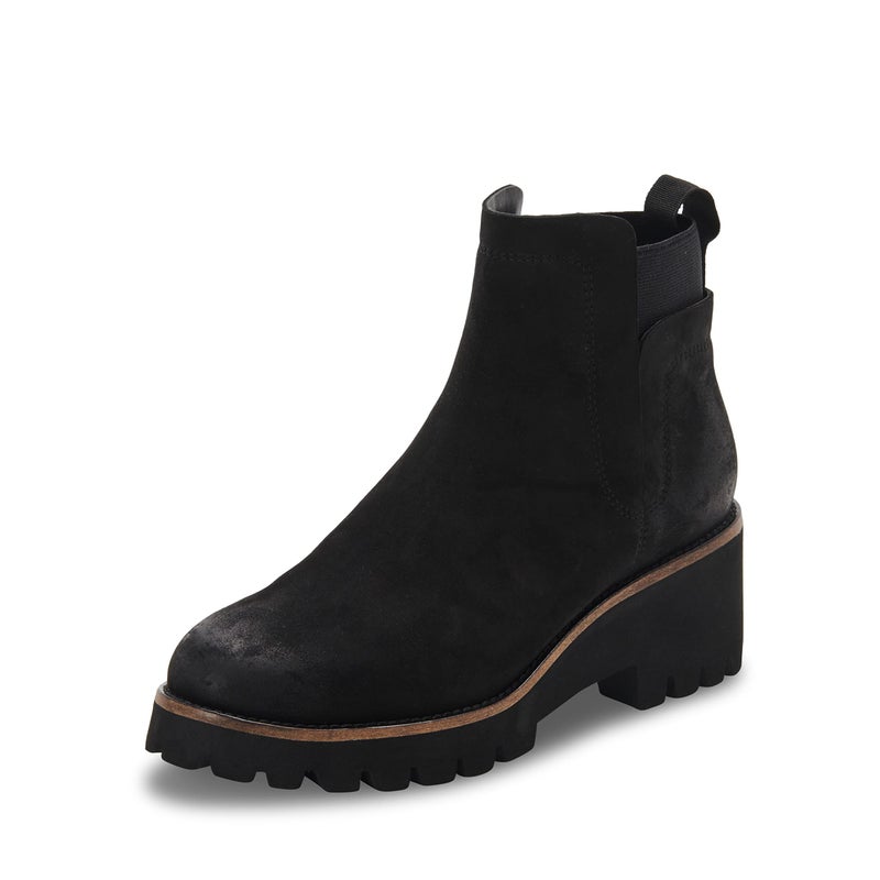 Blondo Womens Danika Waterproof Boot Ankle Black Nubuck 85