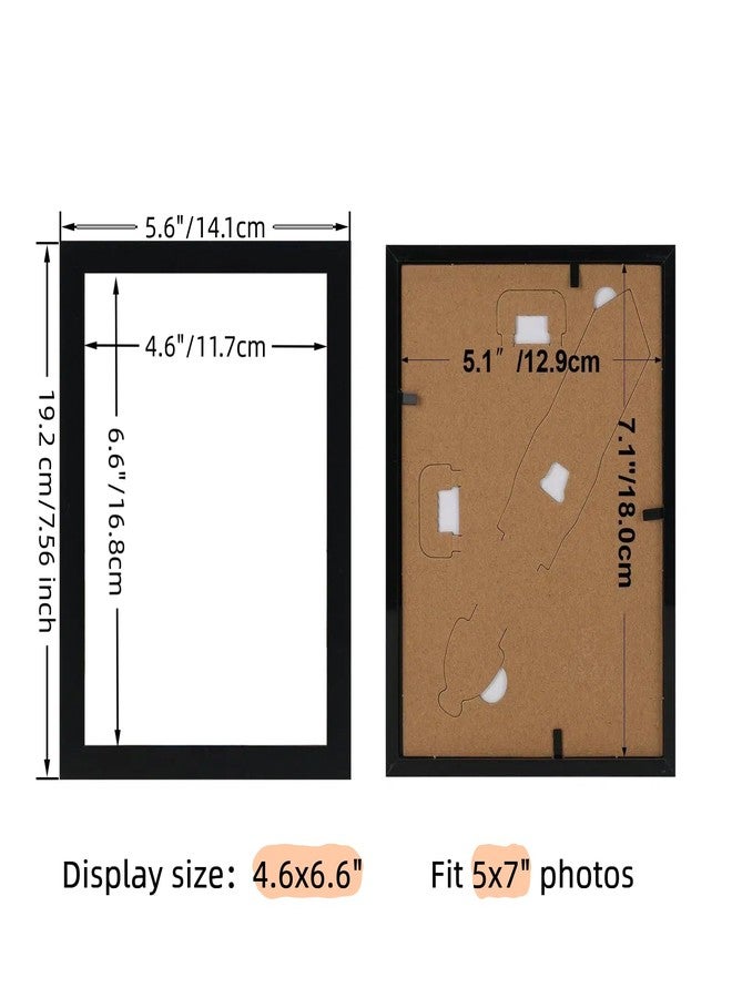جيفت جاردن مجموعة إطارات صور جيفت جاردن سوداء مقاس 5×7، 16 إطارًا، خفيفة الوزن، مناسبة للتعليق على الحائط أو وضعها على الطاولة، مثالية للمنزل أو المكتب أو غرفة المعيشة. - Image 3