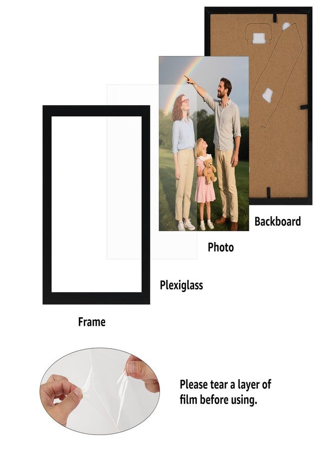 جيفت جاردن مجموعة إطارات صور جيفت جاردن سوداء مقاس 5×7، 16 إطارًا، خفيفة الوزن، مناسبة للتعليق على الحائط أو وضعها على الطاولة، مثالية للمنزل أو المكتب أو غرفة المعيشة. - Image 5