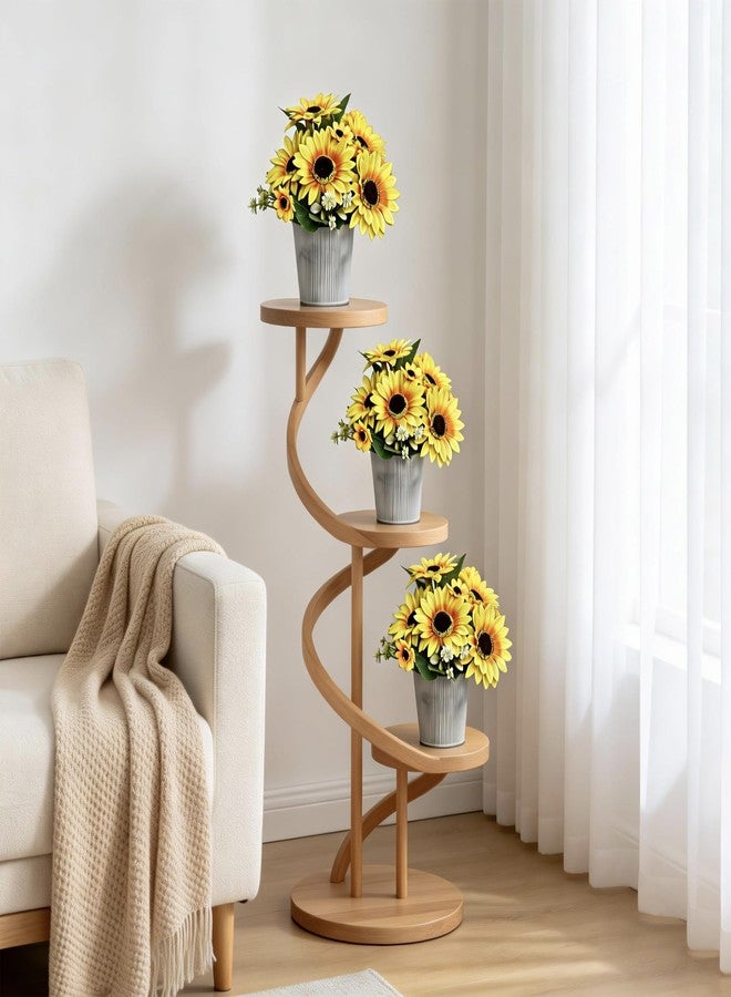 SVENJBB 3-Pack Artificial Sunflower Arrangement in Galvanized Metal Pot, Faux Sunflower Bouquet with Daisies & Greenery, Farmhouse Table Centerpiece Home Décor, 9.5 Inch Height - Image 2
