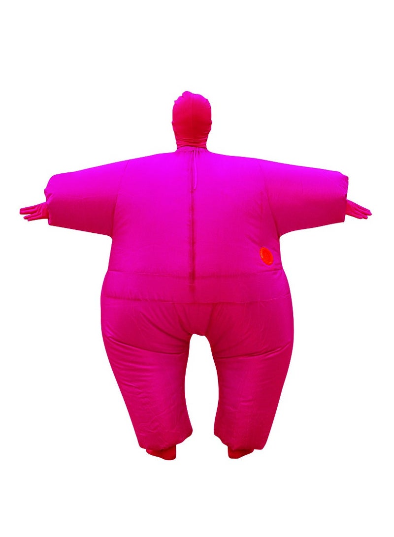Lightweight Inflatable Full Body Blow Up Comfortable Costume Suit Rose Red - Image 1