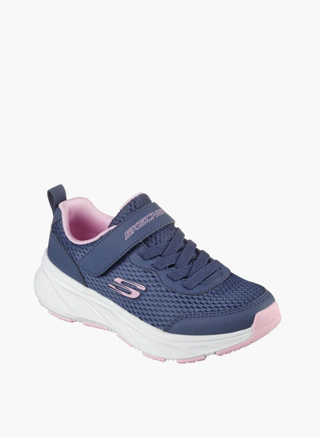 سكيتشرز Girls' EDGERIDE Sports Shoes with Hook and Loop Closure - 303981L-NVLV
