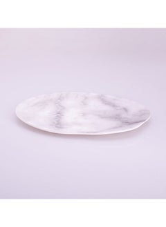 Bright Designs Melamine Matt Dinner Plate 
Set of 6 (30cm) white Marble  - Image 2