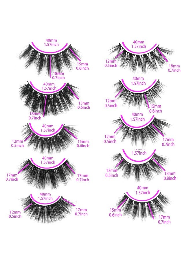 mikiwi Bulk Christmas Gifts Mikiwi 30 Pack Eyelashes, 12-20Mm 5D Fake Mink Eyelashes Wholesale, Fluffy Natural Volume Eye Lashes, Individual Package Faux Mink Lashes Wholesale - Image 4