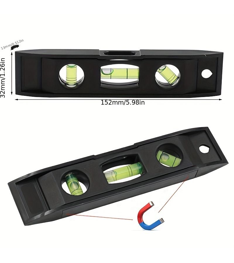 Black 6 Inch Magnetic Liquid Level Indicator Torpedo Shape - Image 2