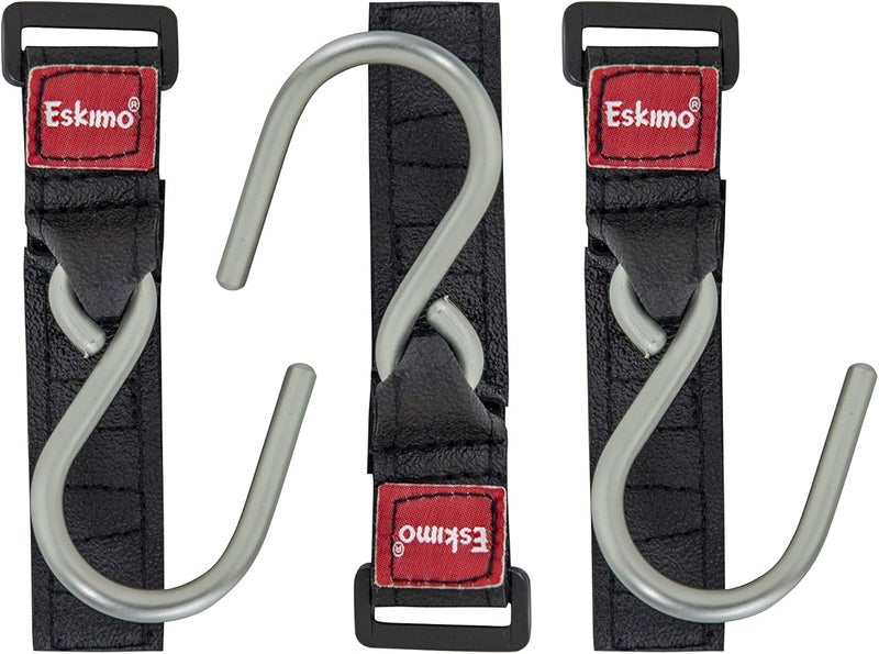 Eskimo Alloy Steel 30611 Ice Shelter Coat Hooks, Black, Standard - Image 1