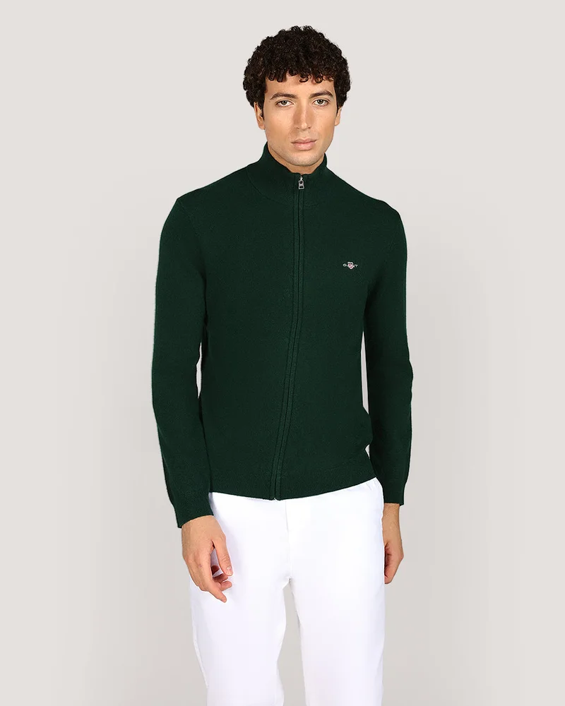 GANT Extrafine Lambswool Zip Cardigan